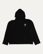 Cashmere Blend Embroidered Vine Dagger Hooded Sweater