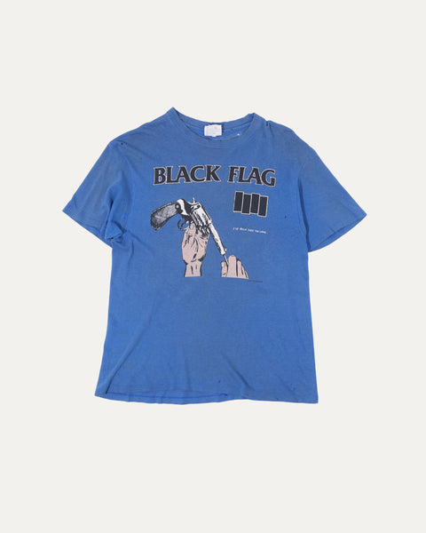 BLACK FLAG Tシャツ 青 Vintage Black Flag 1986 Tour T-Shirt – Justin Reed