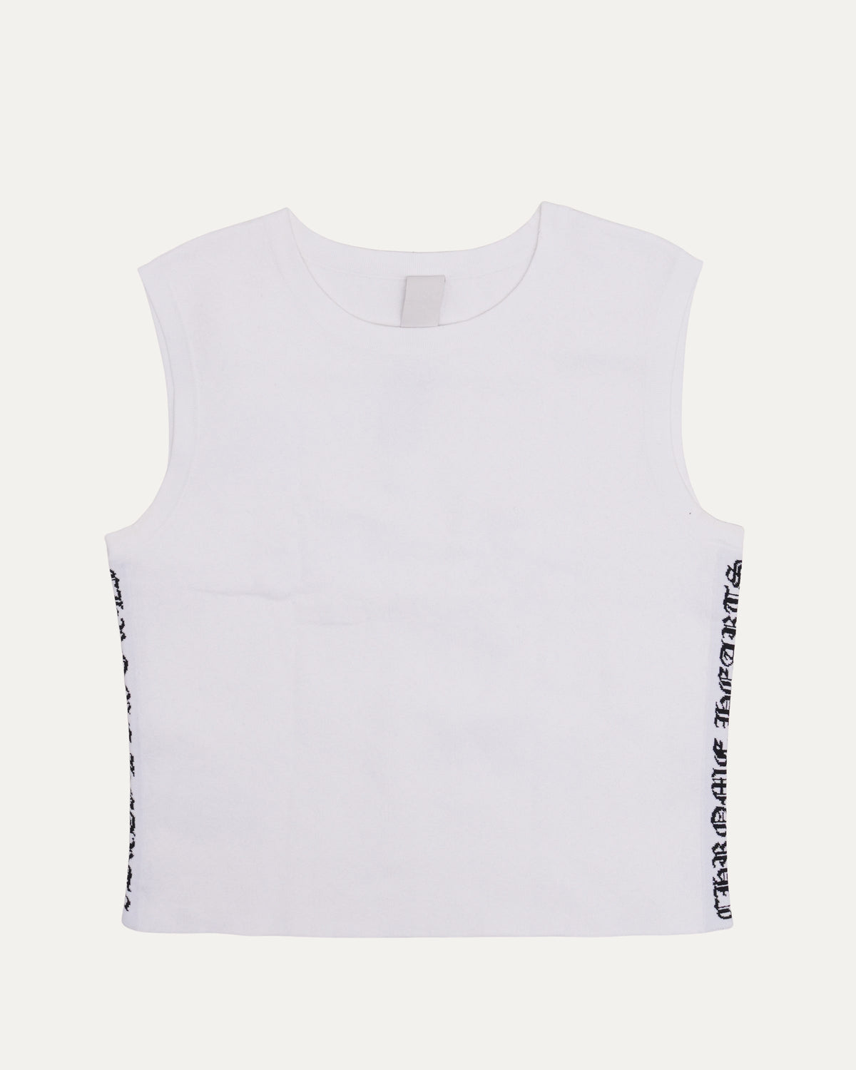 Intarsia Spell Out Tank Top