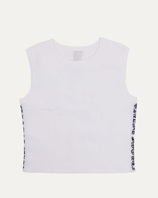 Intarsia Spell Out Tank Top