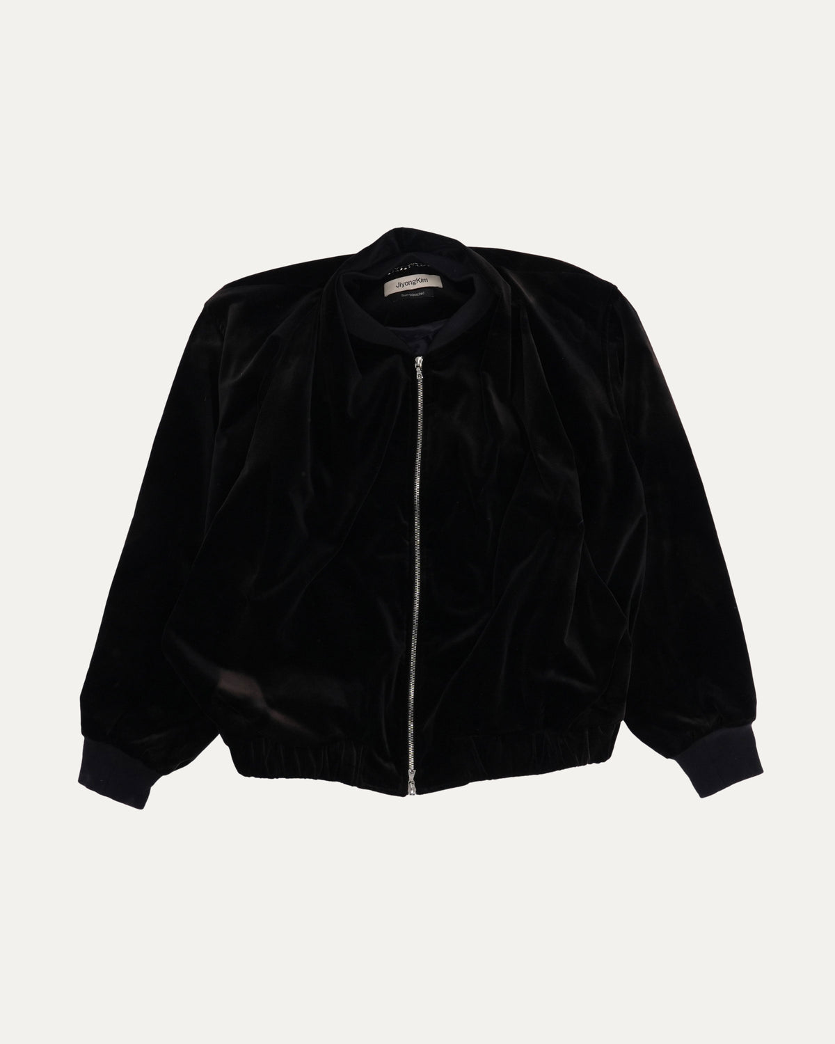 Velour Bomber Jacket