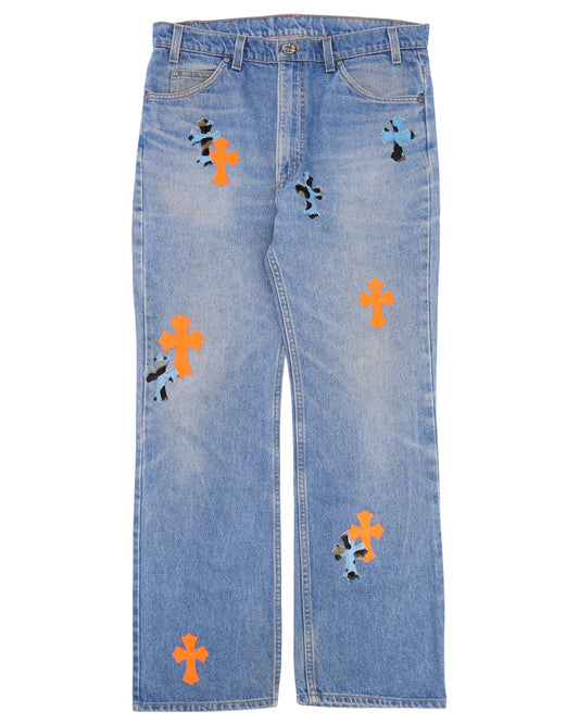 St. Barth Levi's Cross Patch Jeans