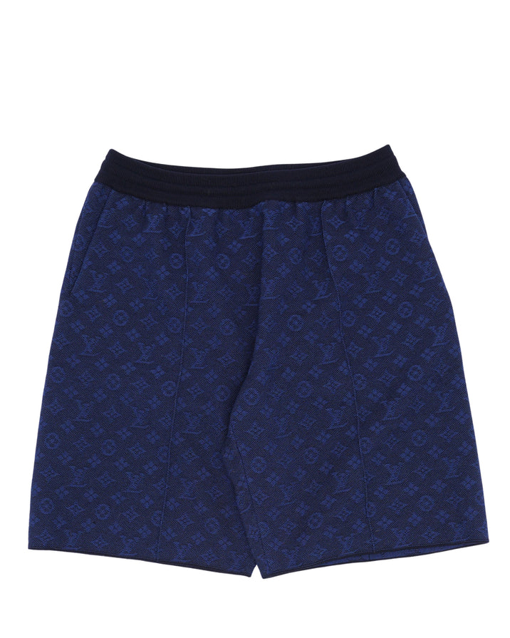 Monogram Wool Shorts