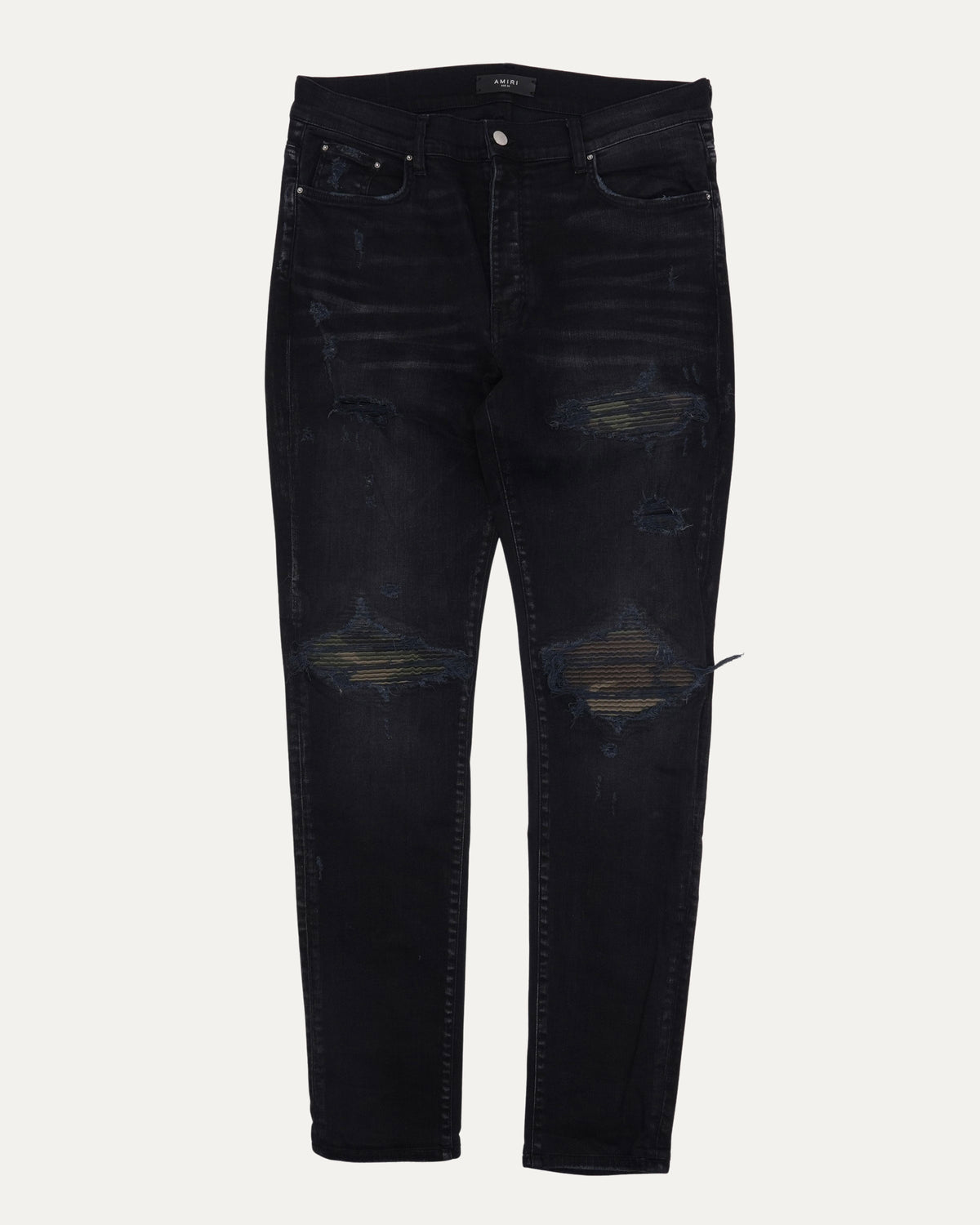 Camouflage Leather Repair MX1 Jeans