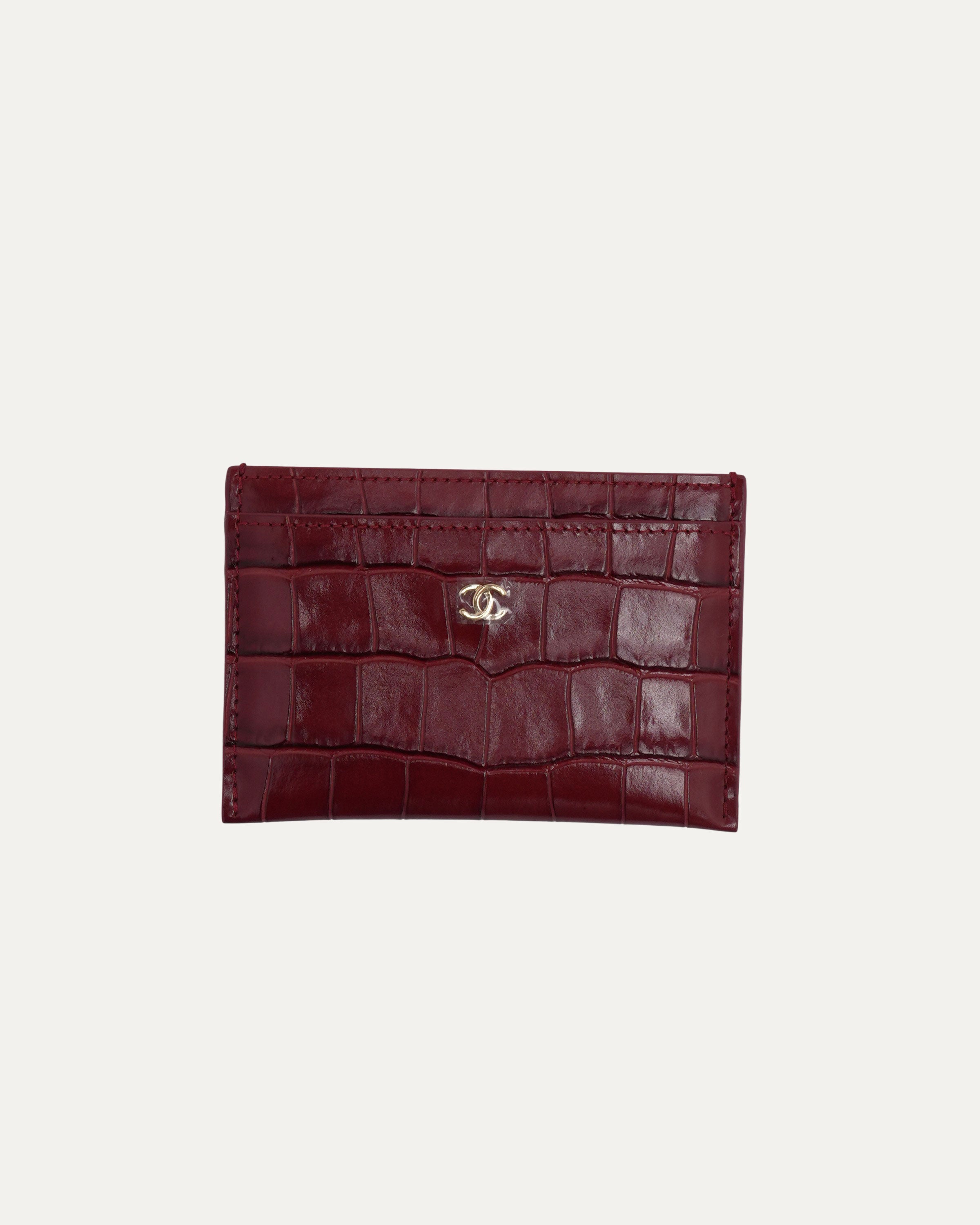 Chanel Crocodile Embossed Card Holder – Justin Reed