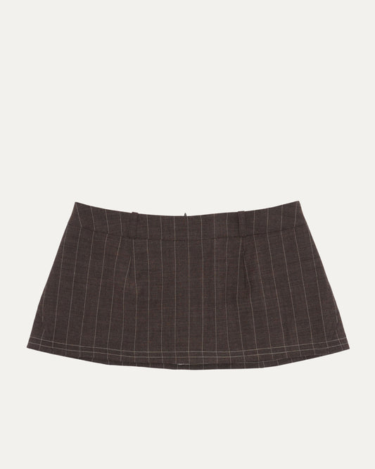 SS 2002 Pinstripe Micro Mini Skirt
