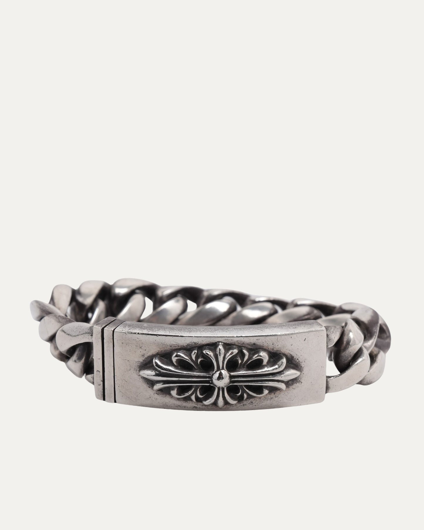 Floral Cross ID Bracelet