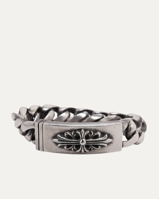 Floral Cross ID Bracelet