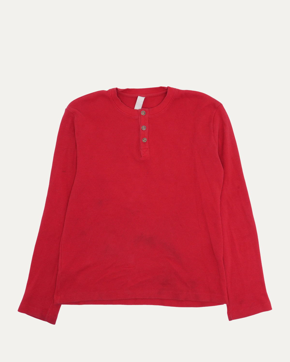 Embroidered Triple Cross Thermal Long Sleeve T-Shirt