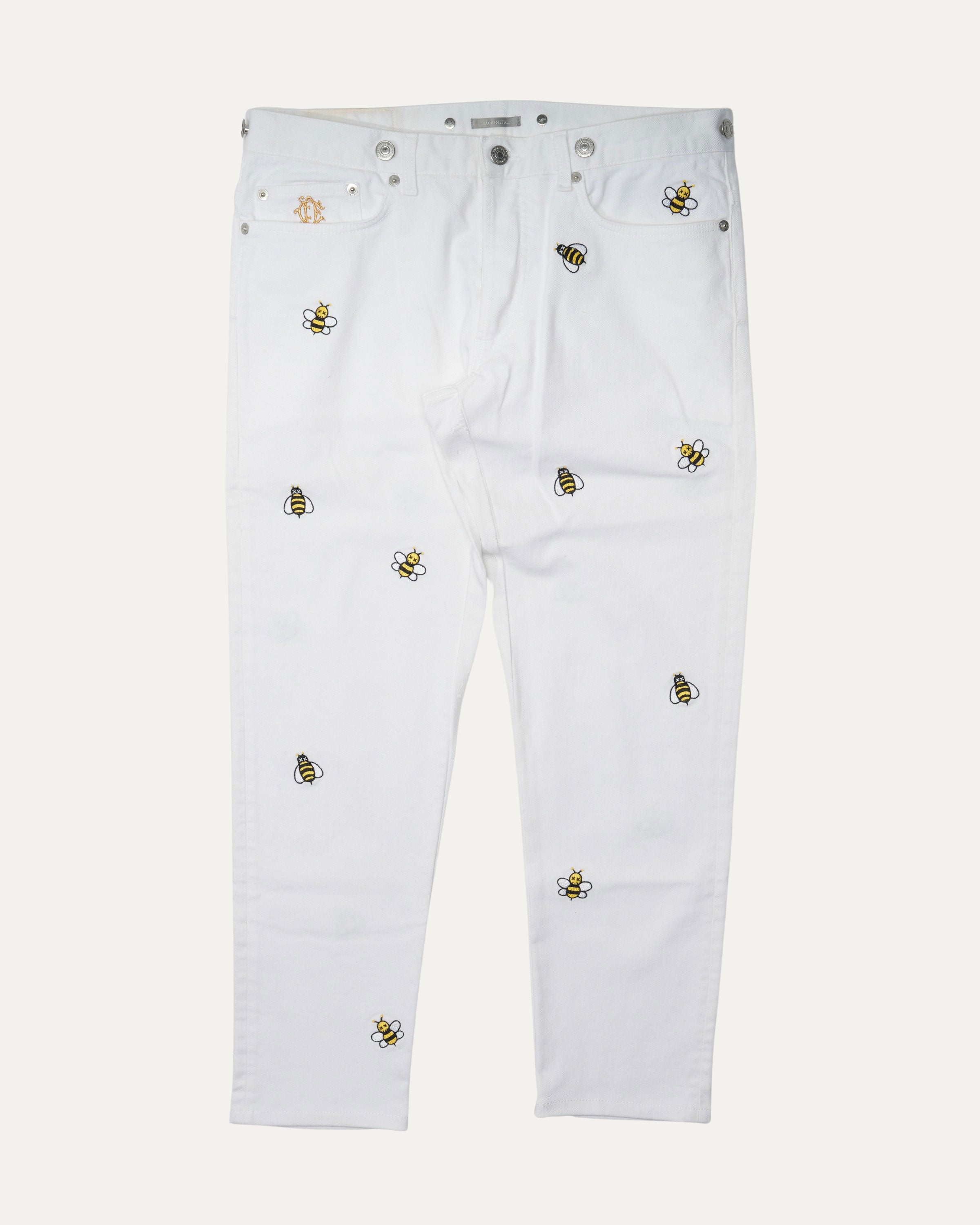 Kaws Bee Embroidery Jeans