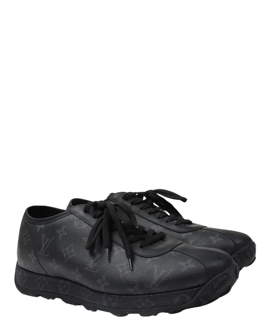 Leather Monogram Trainer
