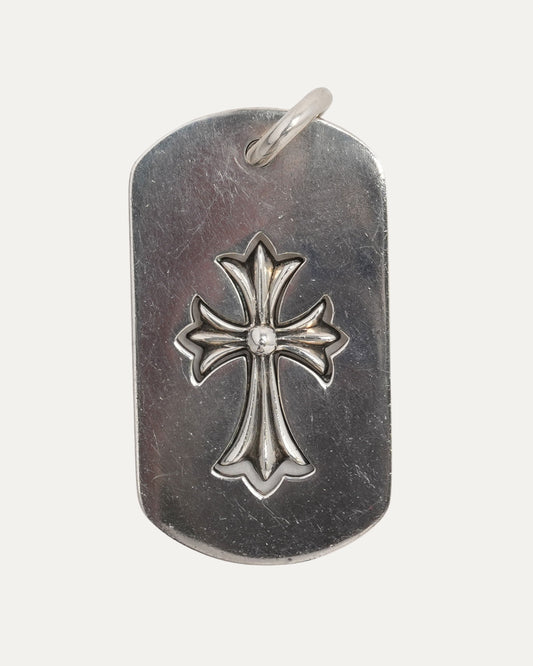Tiny Fat Dog Tag Pendant