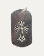 Tiny Fat Dog Tag Pendant