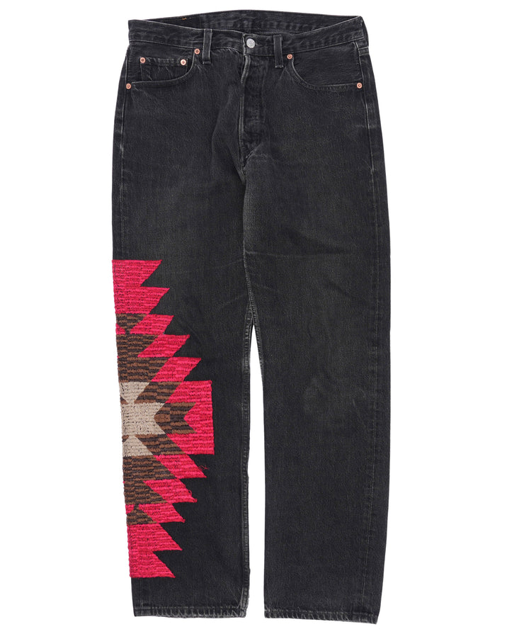 Custom Embroidered Levi's 501 Jeans