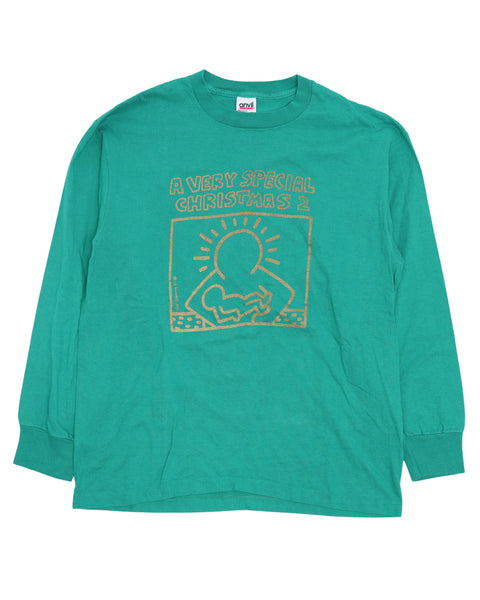 Vintage Keith Haring 'A Very Special Christmas 2' Long Vintage Keith Haring 'A Very Special Christmas 2' Long