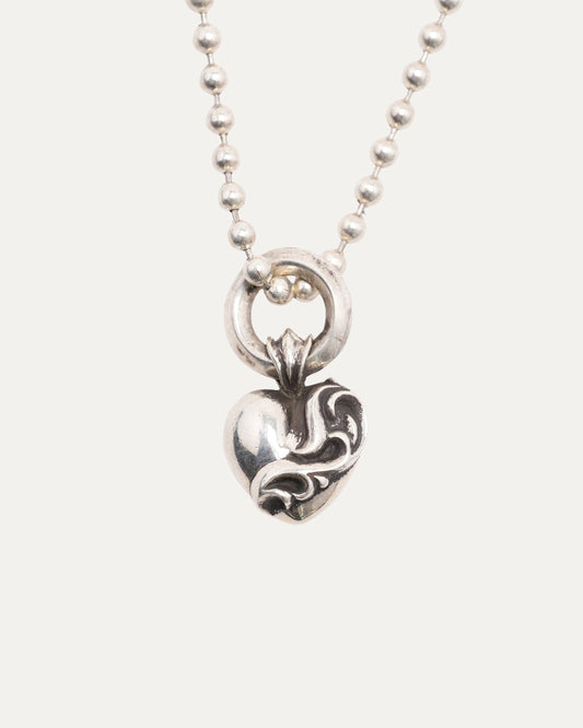 Heart Pendant with Ball Chain
