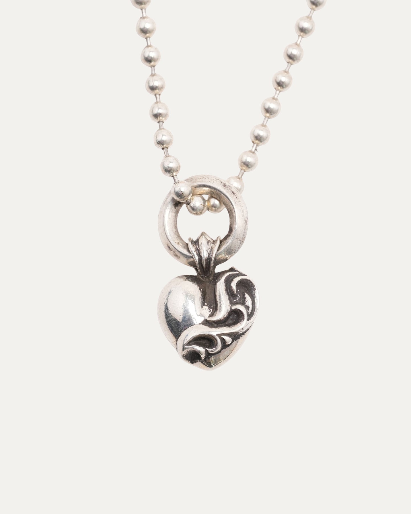 Heart Pendant with Ball Chain