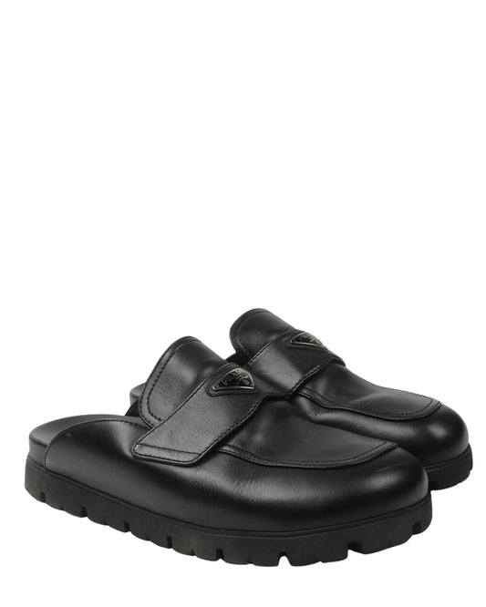 Lug Sole Loafer Mule