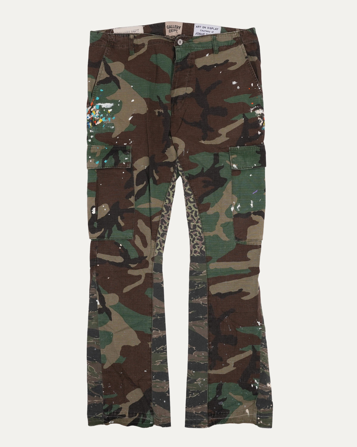 Camouflage LA Flare Cargo Pants