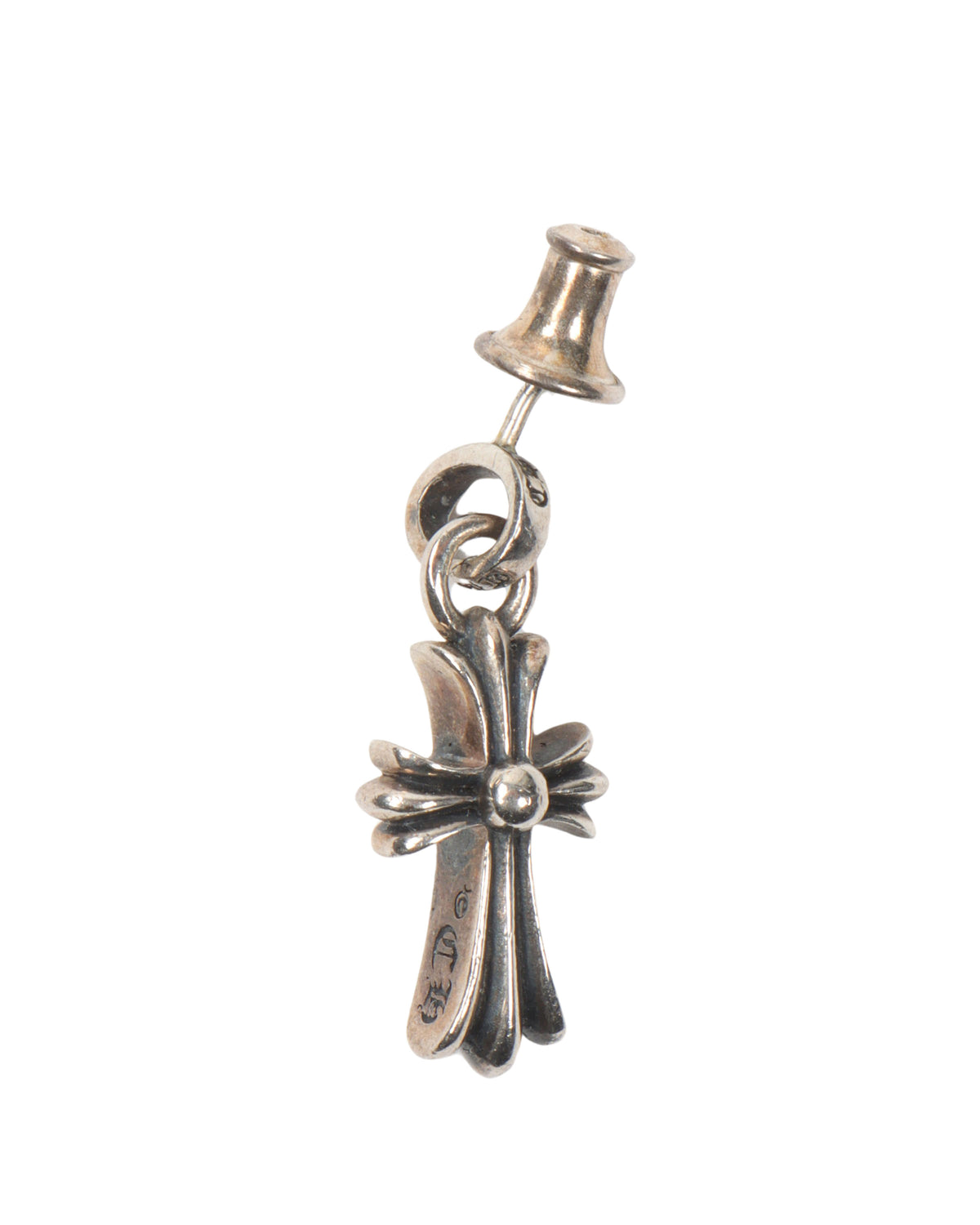 Medium Dangling Cross Earring