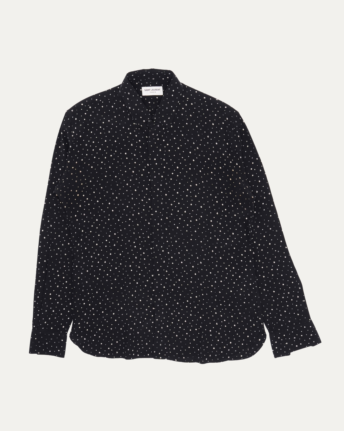 Dot Pattern Silk Shirt