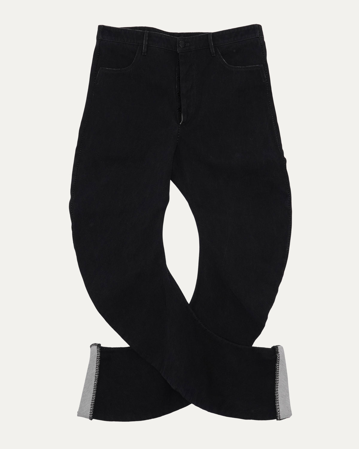 SS07 Round Cut Cotton Jeans