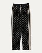 Velour Monogram Track Pants