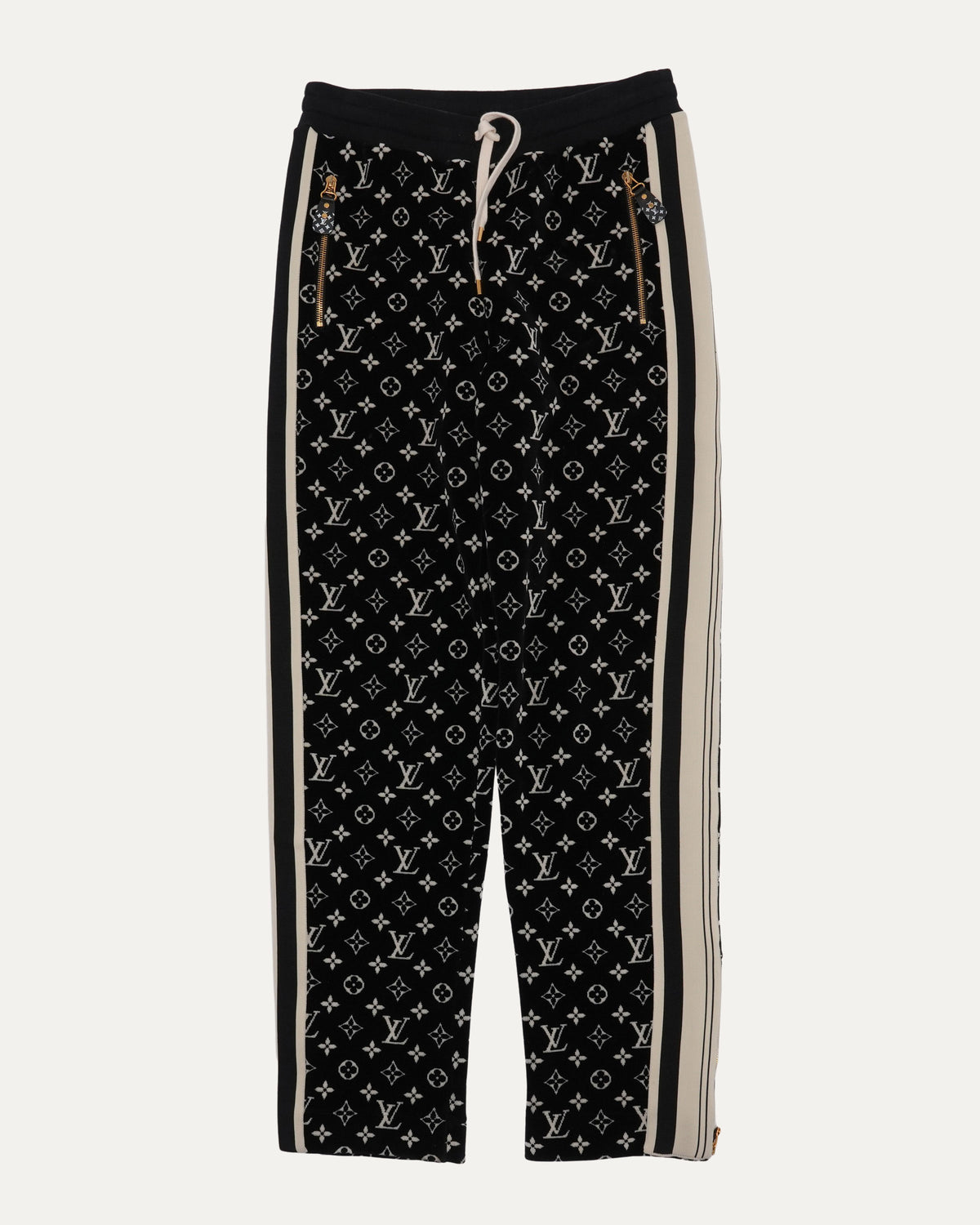 Velour Monogram Track Pants