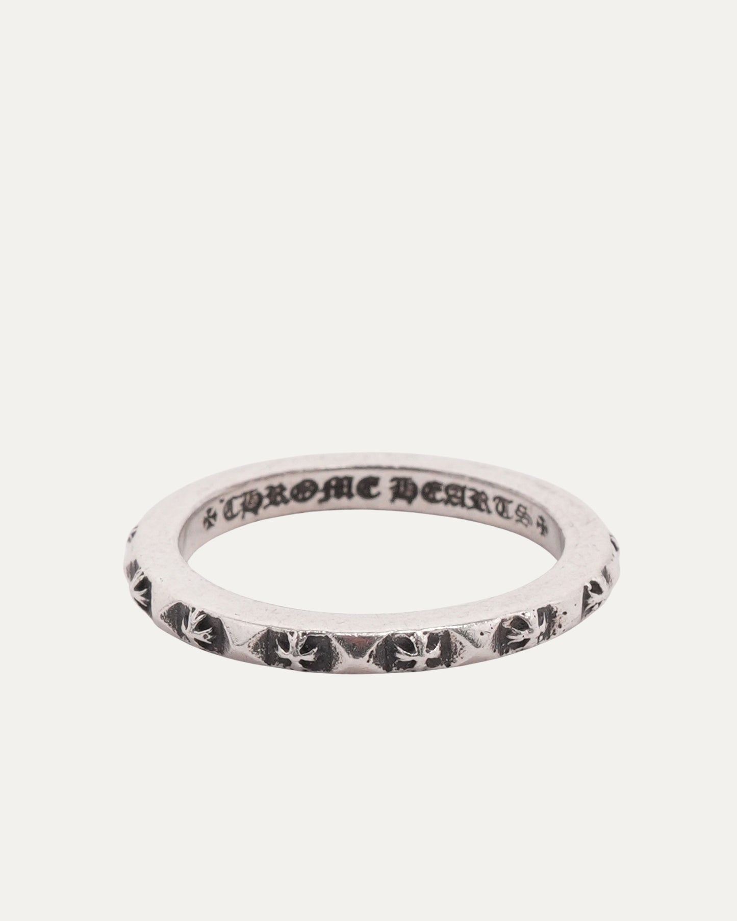 Thin True Fucking Punk Stud Plus Cross Ring