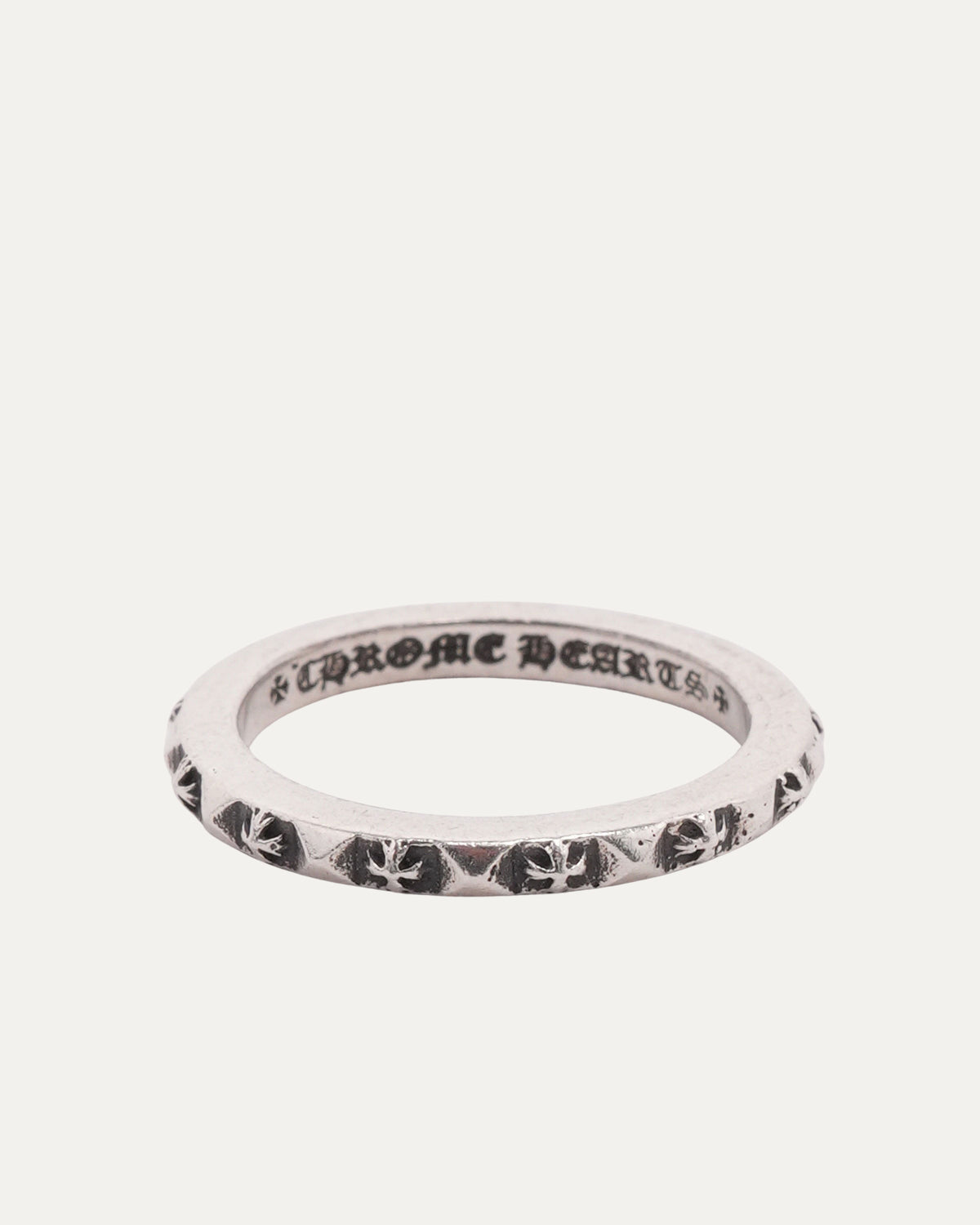 Thin True Fucking Punk Stud Plus Cross Ring