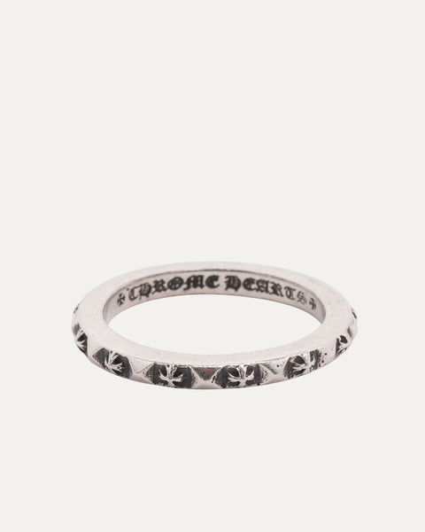 Chrome Hearts Thin True Fucking Punk Stud Plus Cross Ring – Justin