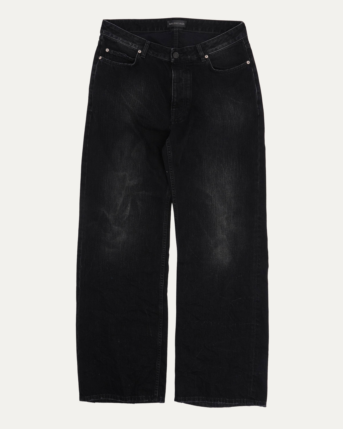 Distressed Black Jeans