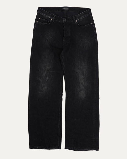 Distressed Black Jeans