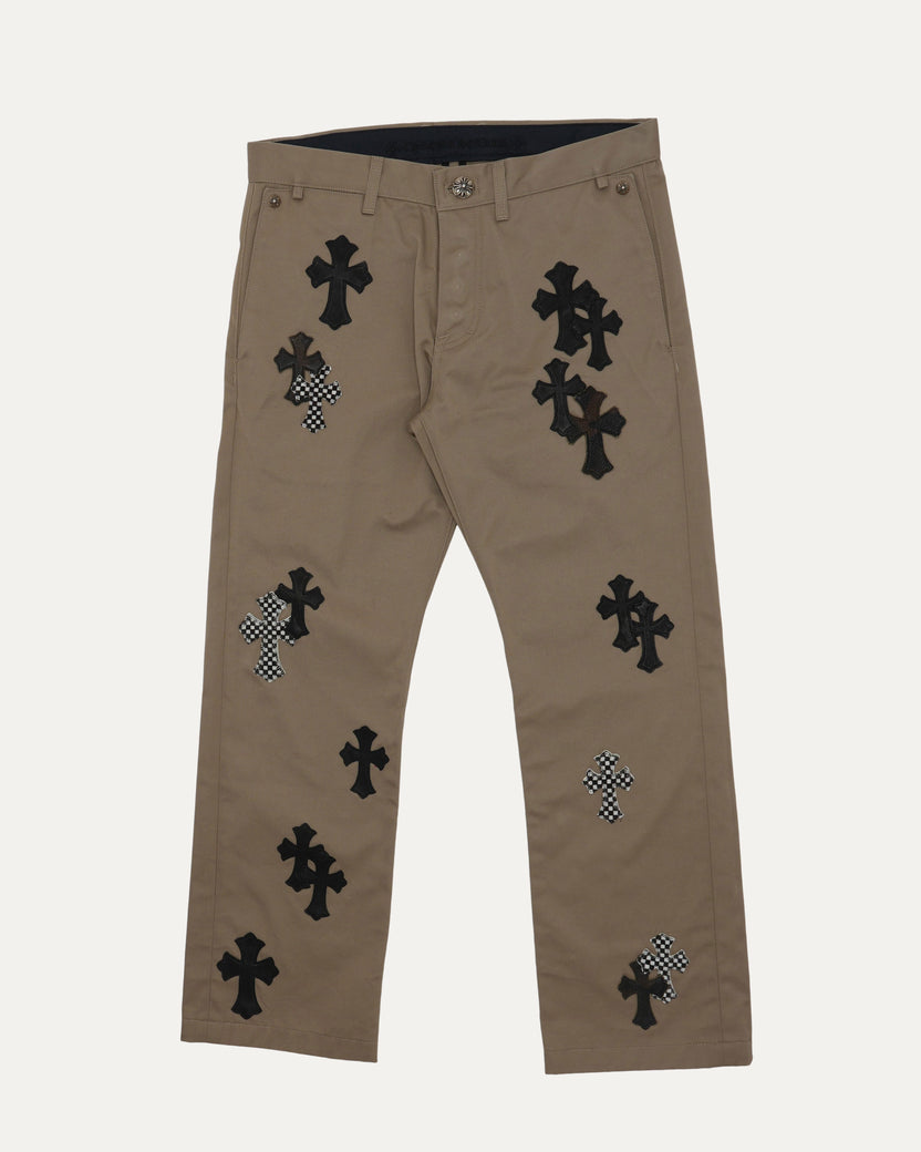 Cross Patch Chino Pants