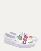 Matty Boy Hand-Painted Bug Vans Slip-On Sneakers