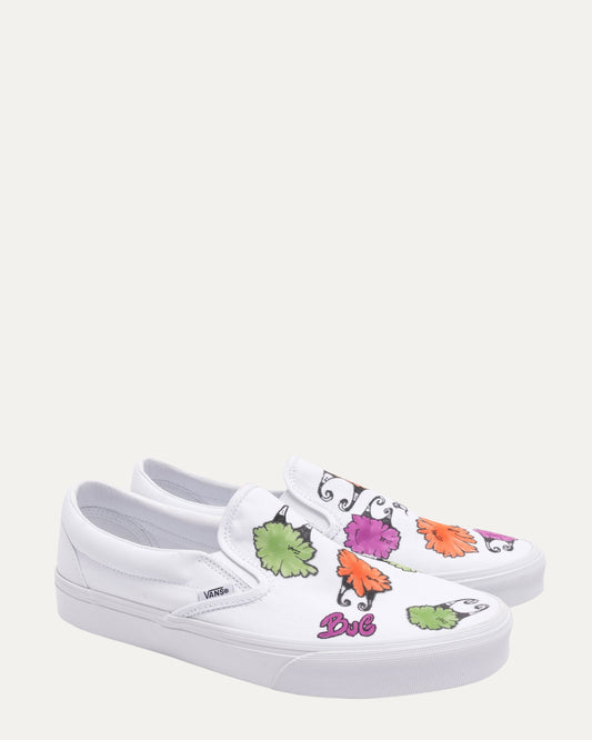 Matty Boy Hand-Painted Bug Vans Slip-On Sneakers