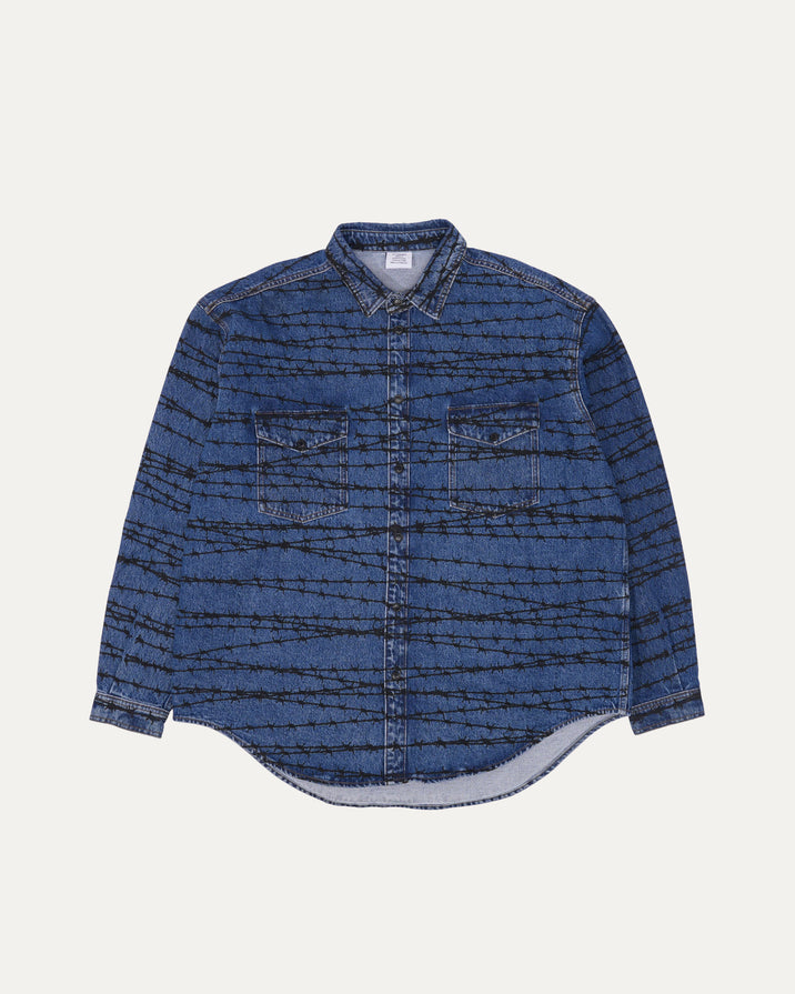 Printed Denim Overshirt