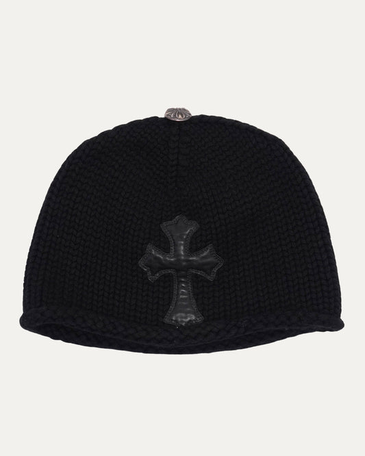 Cashmere Cross Patch Beanie