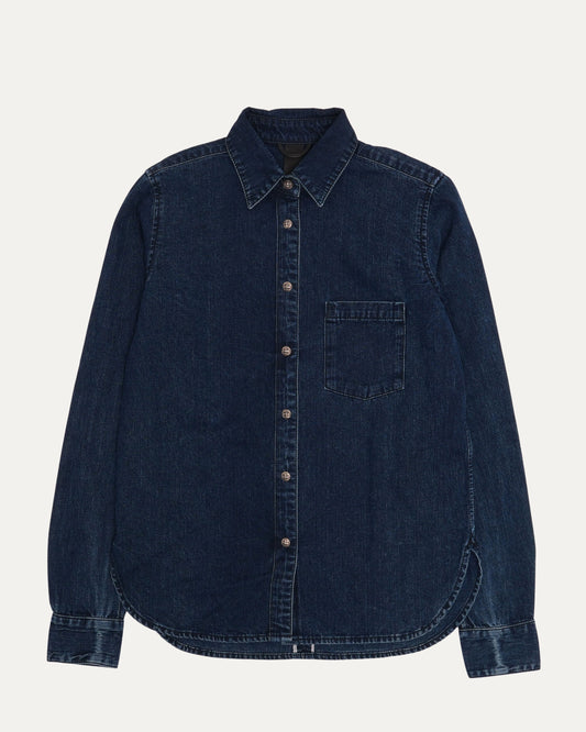 Cross Patch Loose Ends Denim Shirt