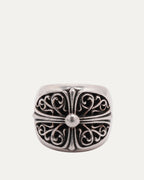 Oval Cross Ring