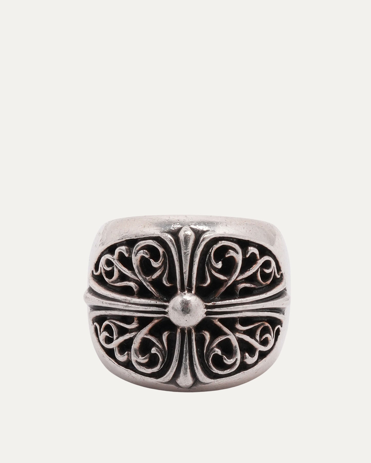 Oval Cross Ring