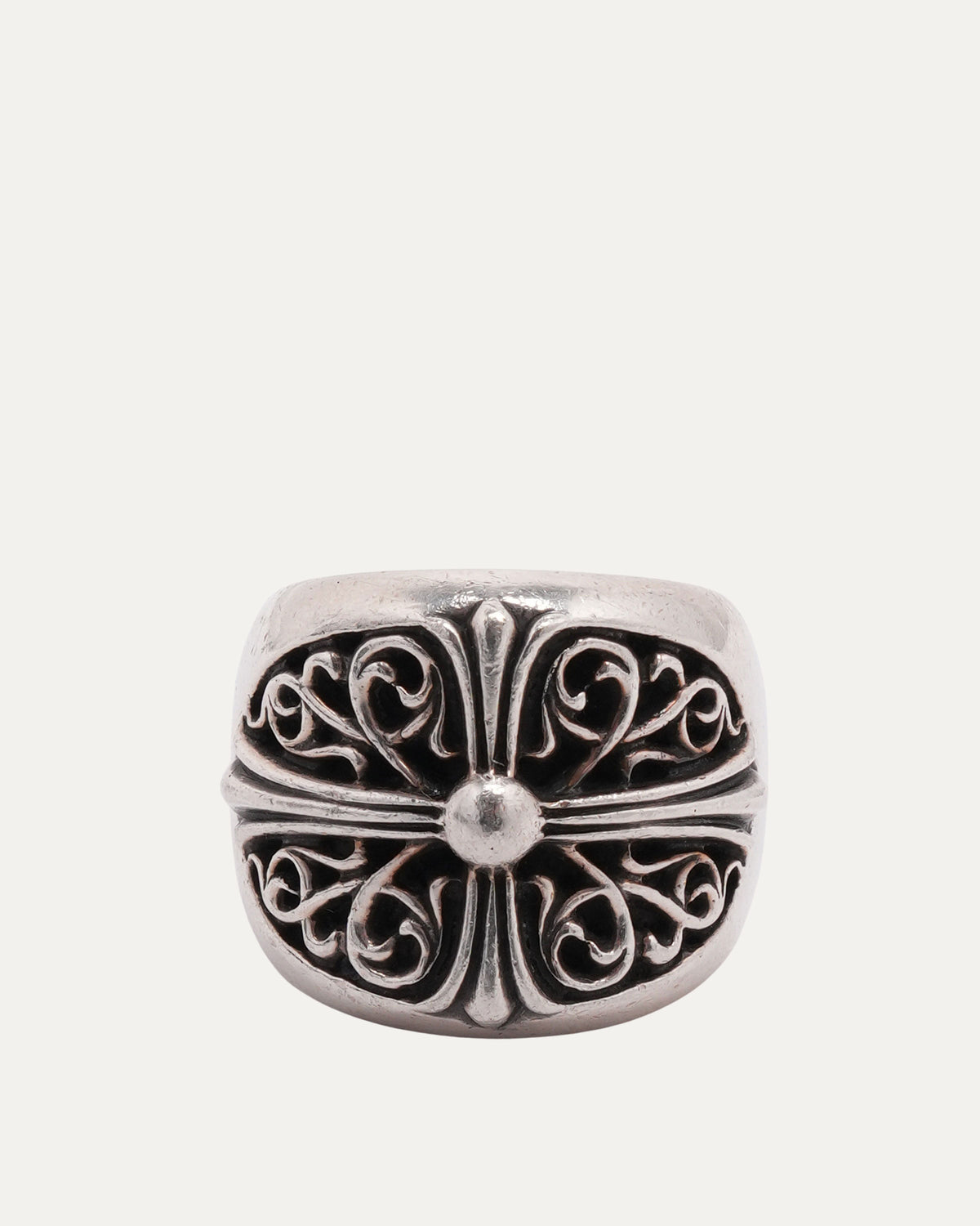 Oval Cross Ring