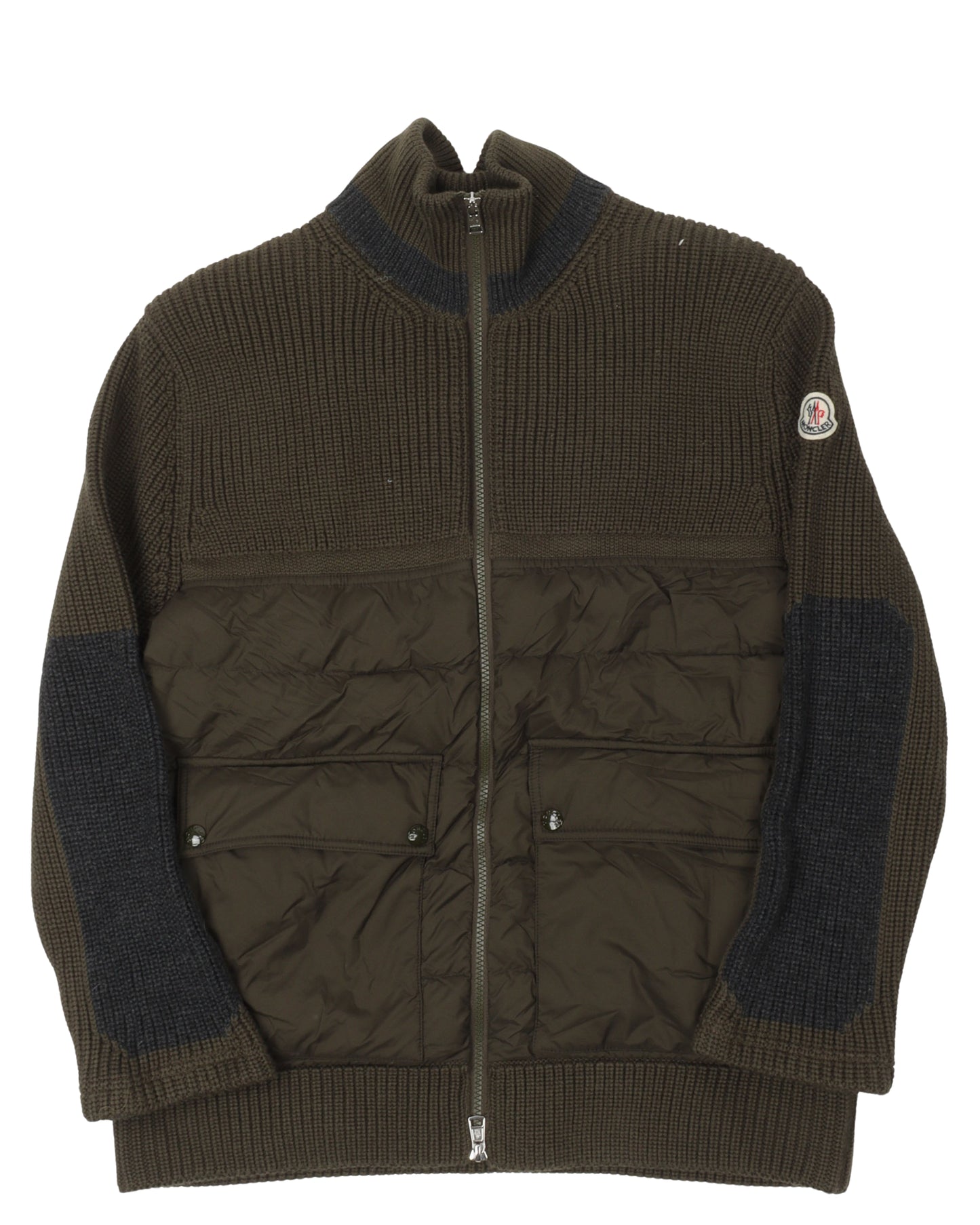 Zip Up Padded Sweater