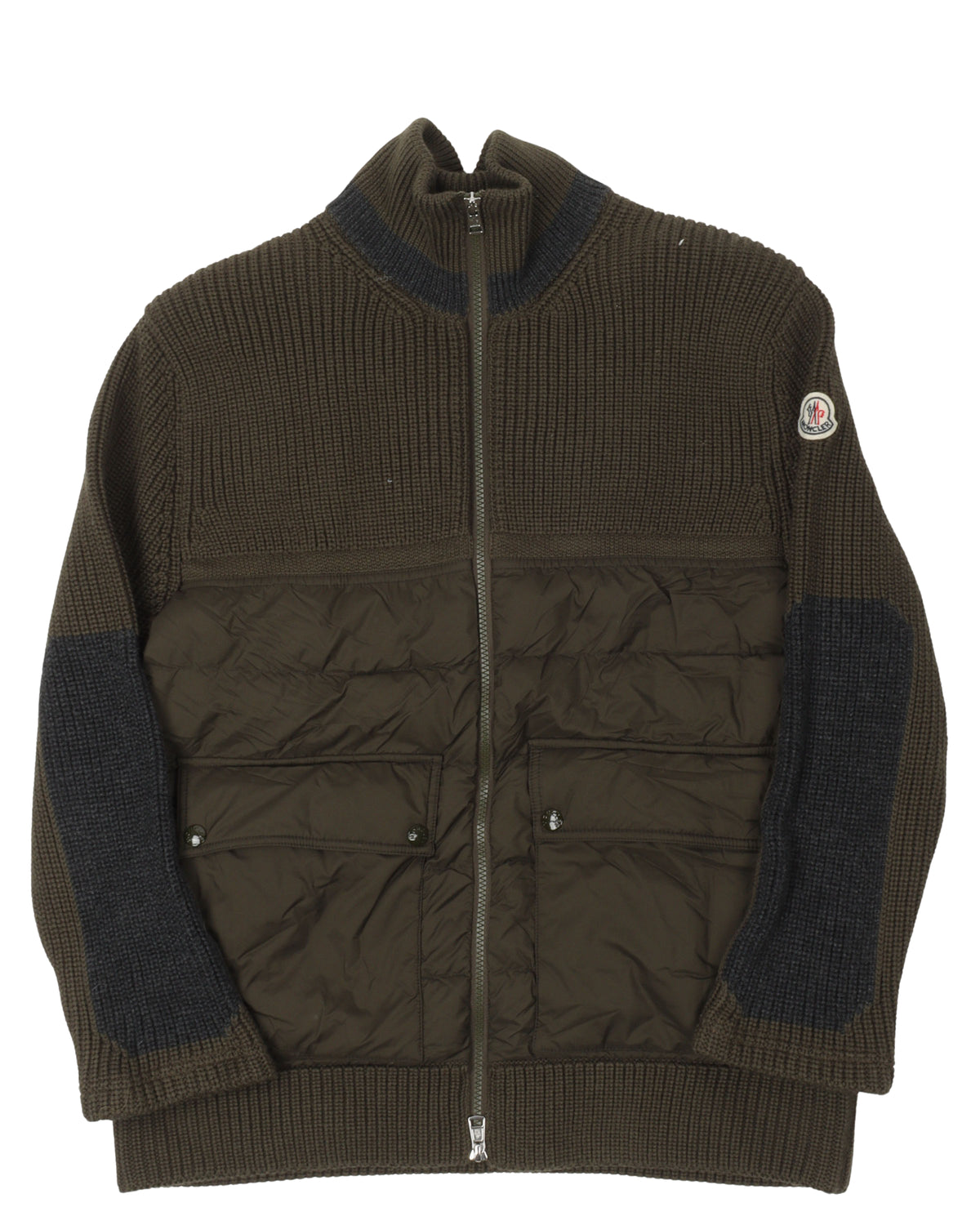 Zip Up Padded Sweater