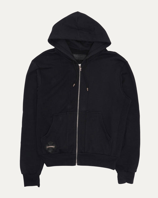Vintage Horseshoe Logo Patch Zip Up Hoodie