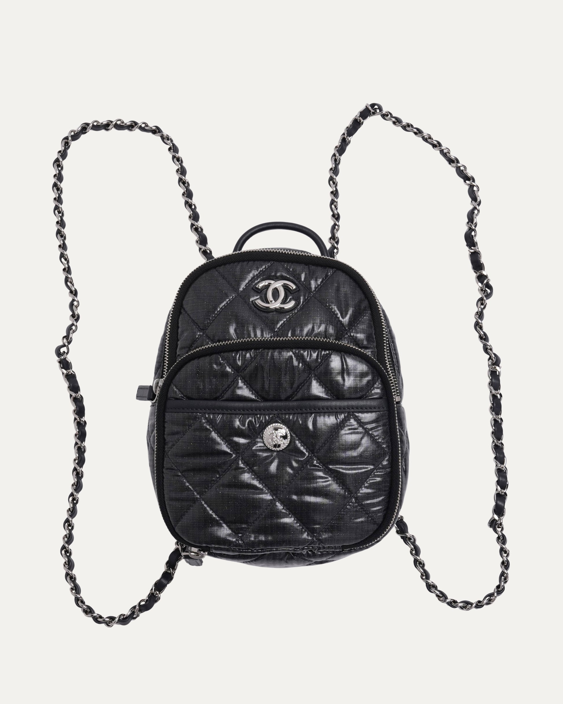 chanel mini backpack for sale Chanel Neige Quilted Nylon Mini Backpack – Justin Reed