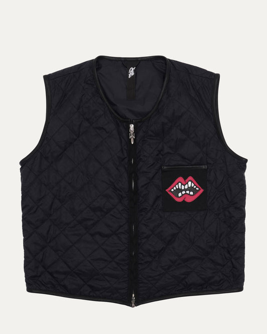 Signed Matty Boy Quilted Chomper Patch Vest