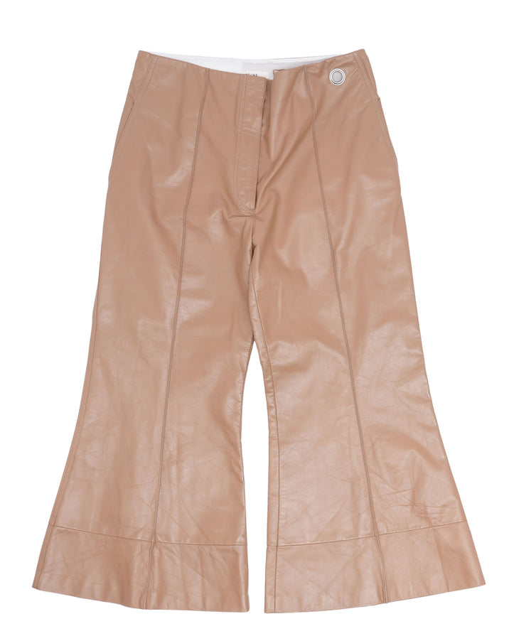 Bell Bottom Leather Pants