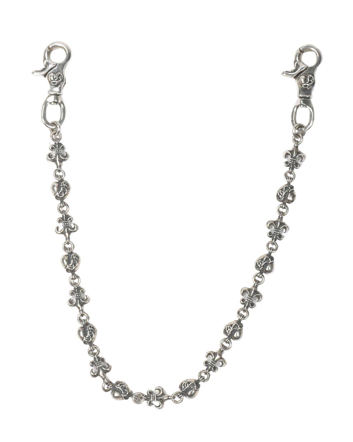 Fleur and Heart Link Wallet Chain