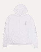 Metallic Print Vertical Logo Hoodie